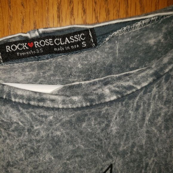 Womens Graphic Tee Tank Top Wake Up Small Rock Rose Classic - Picture 3 of 4